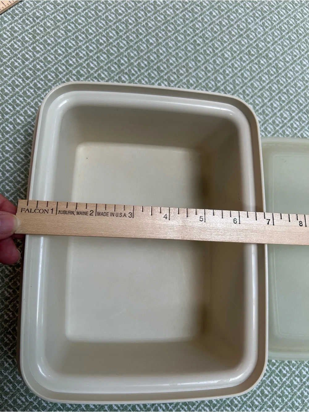 TUPPERWARE Beige ICE CREAM Storage Container w/Lid - Vintage